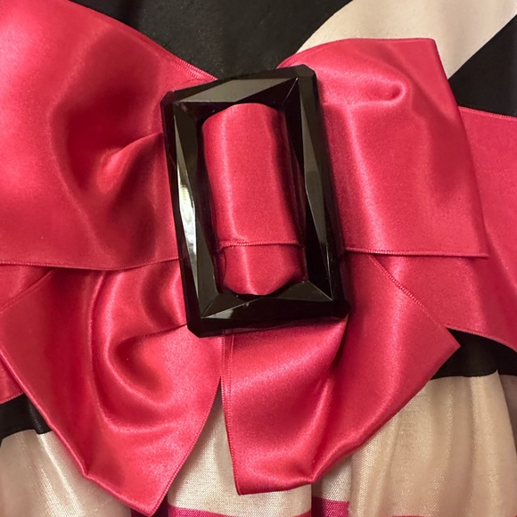 Bonnie Jean pink striped bow barbiecore dress - Picture 2 of 5